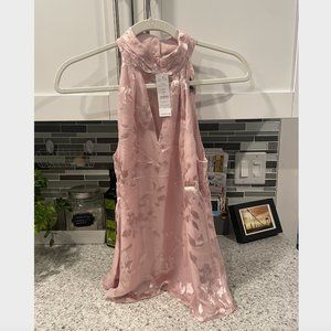 WHBM | Cottage Rose keyhole Sleveless Halter